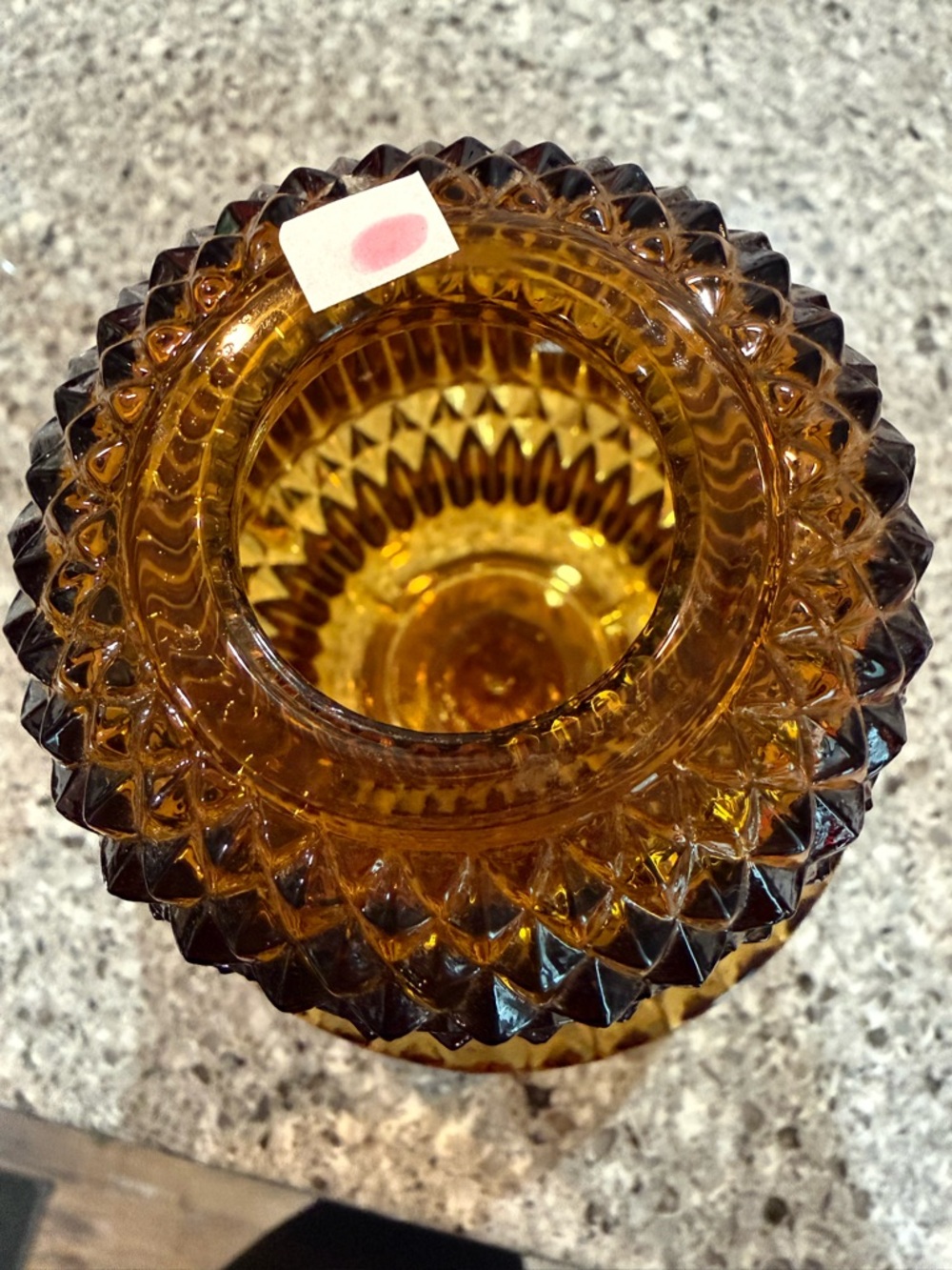 Indiana Glass Amber Textured Fairy Lantern
Minor flea bite/scuff, noted. - Picture 4 of 8